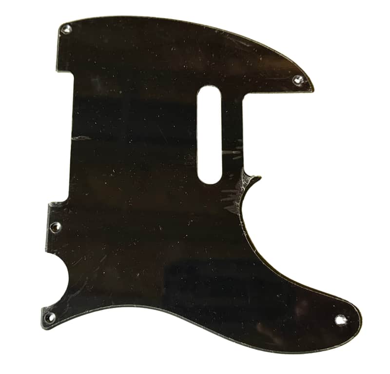 Telecaster Pickguard, 5-Hole Vintage Style, Black image 1