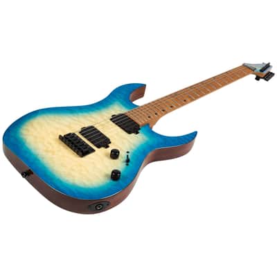 Spira S-500 QAB 500 Series Double Cutaway Mahogany Quilted Maple Top Canadian Roasted Maple Neck 6-String Electric Guitar image 6