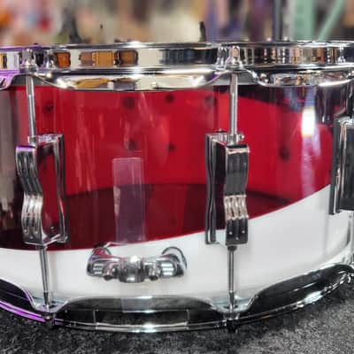 Ludwig Vistalite Snare Drum - 6.5-inch x 14-inch - Red/White / Authorized Dealer / Free Shipping! image 4