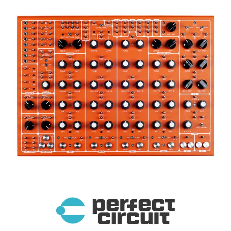SOMA Laboratory Pulsar-23 Semi-Modular Drum Machine (Orange) image 1
