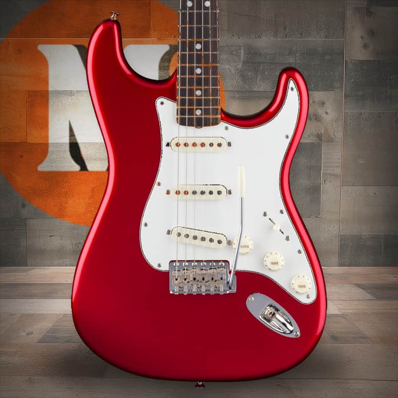 Fender American Vintage II 1965 Stratocaster Round-Lam Rosewood Fingerboard - Candy Apple Red image 1