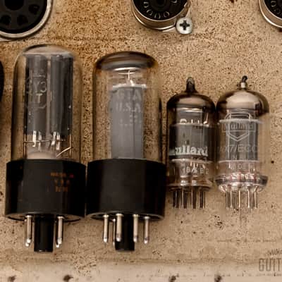 1965 Fender Vibro Champ Vintage Black Panel Tube Amp 1x8, Class A, FEIC image 15