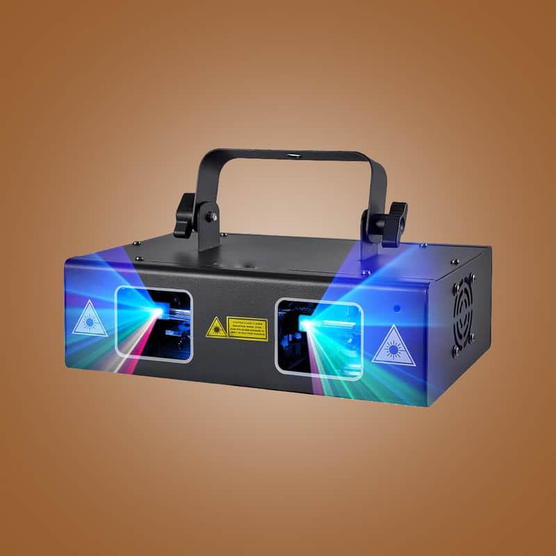 DJ Lights Party Lights, Gruolin RGB Full Color Laser Stage Light Music Sound Activated & DMX Control image 1