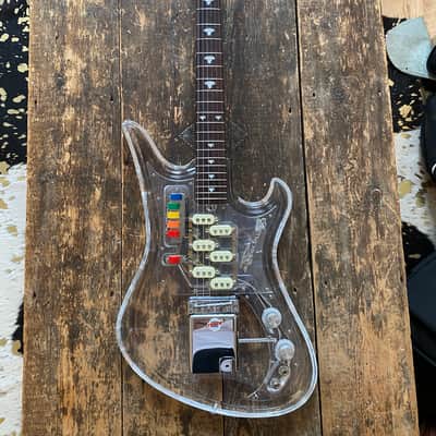 Very Rare Museum Grade 1990's Japanese Teisco Spectrum 5 Acrylic with OHSC. 100 built Worldwide image 20