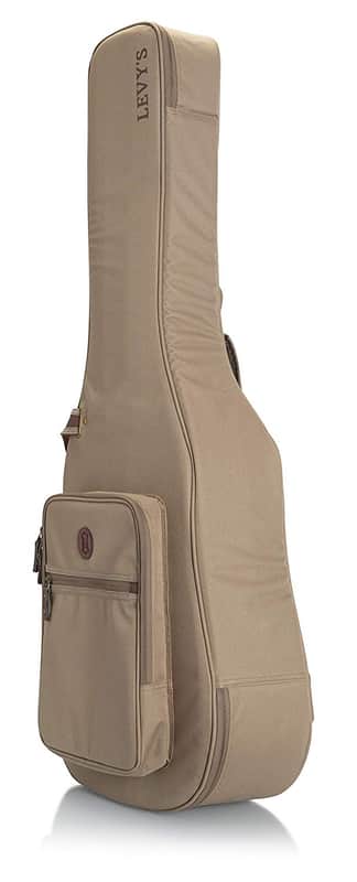 Levy's - LVYDREADGB200 - Deluxe Lightweight Gig Bag for Dread Guitars - Tan image 1