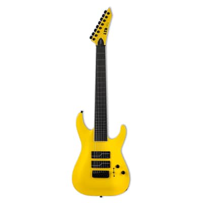 ESP LTD Stephen Carpenter SC-608 Signature Baritone Guitar - Yellow Fluence image 2