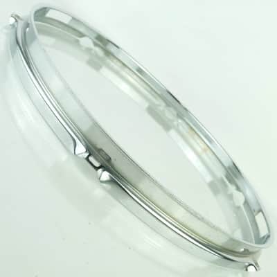 Ludwig 14"6-Lug 1.6mm Snare Drum Resonant Rim/Hoop Pioneer Vintage60-70s Chrome image 2