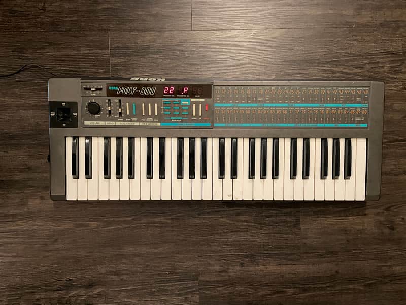 Korg Poly-800 Analog Synth Keyboard - Needs Service + Battery - See Description image 1