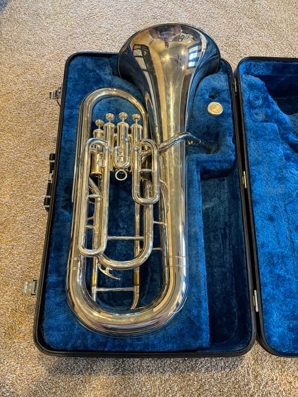 Yamaha YEP-321S Intermediate 4-Valve Euphonium 2010s - Silver-Plated image 1