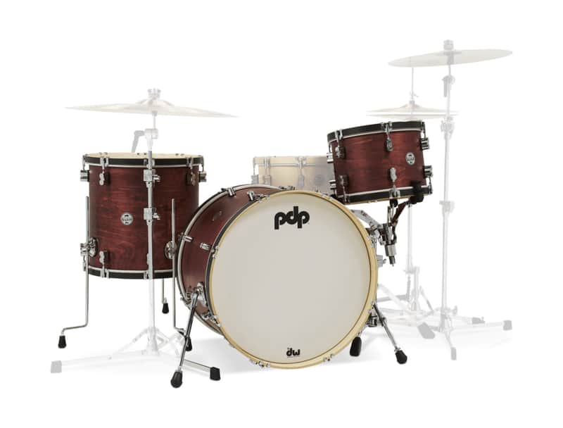 PDP Concept Classic 3-Piece Shell Drum Pack - Ox Blood/Ebony Hoops - 13/16/22 image 1