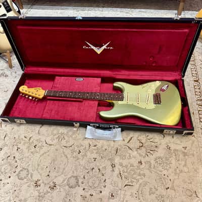 Fender 1959 Stratocaster Journeyman Relic, 3A Rosewood Fingerboard, Faded Aged Sage Green Metallic image 5