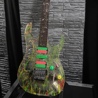 Ibanez JEM20th Steve Vai Signature 20th Anniversary 2007 - Clear Splatter image 12