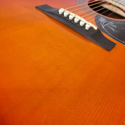 2010 Epiphone Hummingbird HS - Cherry Sunburst image 9