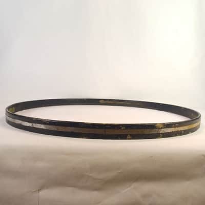 Slingerland 30"COW Bass Drum Hoop Rim 70s US Chrome-Wood Marching Concert Parade image 1