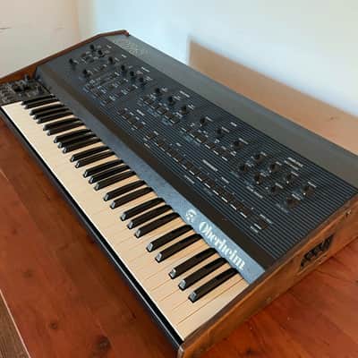 Oberheim OB-8 61-Key 8-Voice Synthesizer 1983 - Blue with Wood Sides