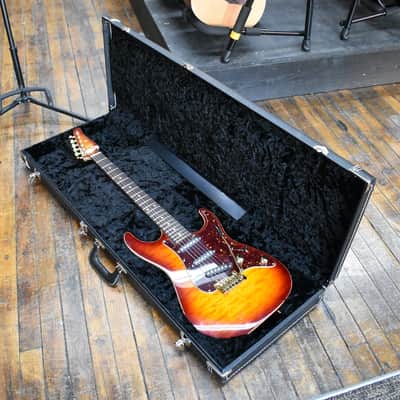 Tom Anderson Guitarworks Drop Top Classic Electric Guitar Dark Cherry Burst w/Hard Case image 9