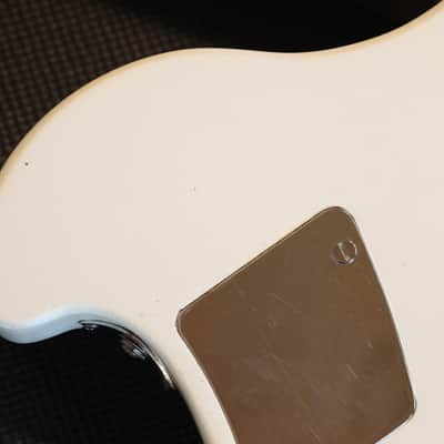 1970's Ovation Breadwinner Early Model w/ Side Jack Electric Guitar White + OHSC image 14