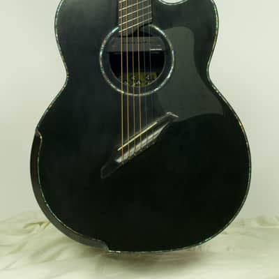 Leviora Guitars Carbon Fibre A1LF6 - Don Alder Demo Guitar 2017 Black image 1
