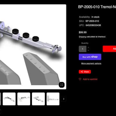 Allparts Tremol-No Clamp Floating Bridge Locking Device image 4