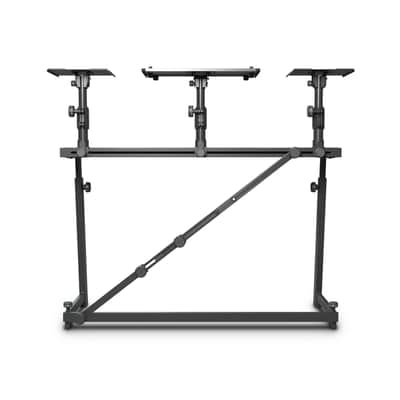 Gravity FDJT 01 DJ Desk with Adjustable Loudspeaker and Laptop Trays image 5