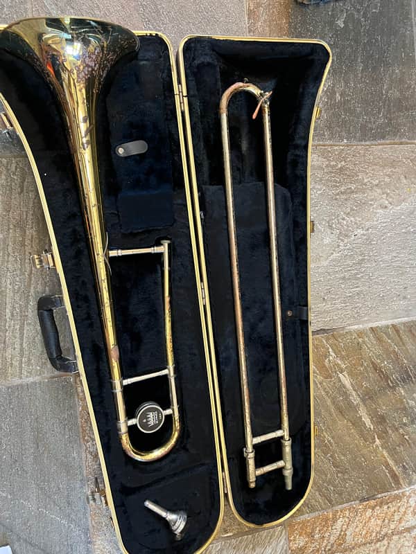 King 606 Model Tenor Trombone with case and mouthpiece image 1