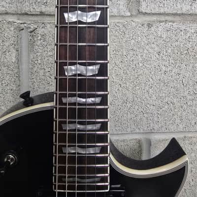 ESP LTD EC-1000 Deluxe- 2022- Black with black hardware-Fushman Fluence Pick-ups image 6