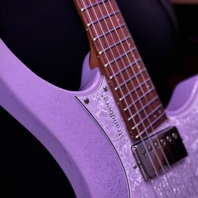 Strandberg Guitars Classic 6 w/ flame maple neck - Lilac Sparkle Gloss image 3
