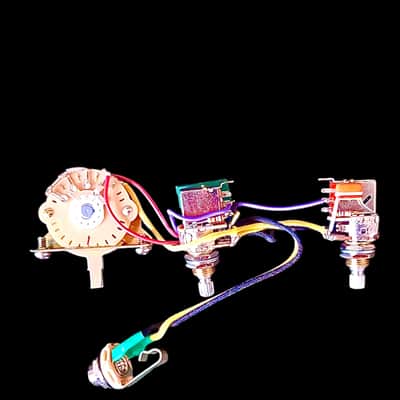 Solderless Tele HH Wiring Harness 3/w Separate Coil Splitting 500k .033uF Tropical Fish capacitor! image 3