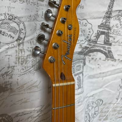 1996 Fender American Vintage Series '52 Reissue Telecaster 7lbs 11oz Butterscotch Blonde Oscar Pallares WOW!! image 2