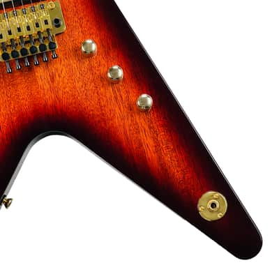 Dean USA Custom Shop ML Mahogany Floyd Rose Gold Hardware - Trans Brazilia image 5