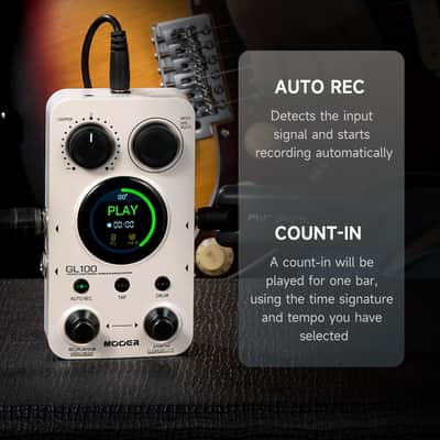 MOOER GL100 Looper Pedal Drum Machine, 2 in 1 Drum Looper Guitar Pedal  (Price includes the import duty for US buyer) image 4