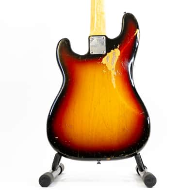 1971 Fender Precision Bass “B” Nut Width Tobacco Sunburst w/ Vintage DiMarzio Pickup, OG Hard Case image 18
