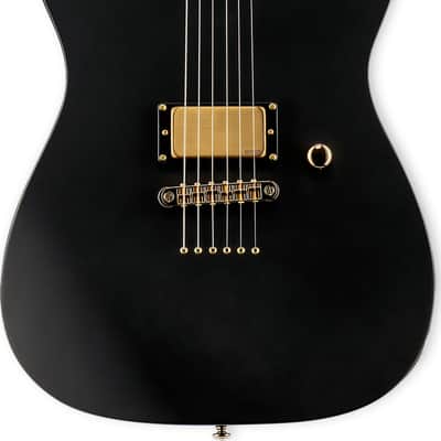 ESP LTD AA-1 Alan Ashby Signature Electric Guitar, Ebony Fingerboard, Black Satin image 10