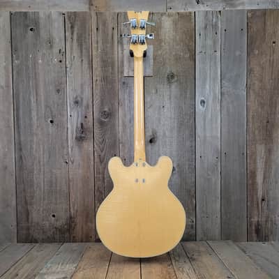 Mosrite Celebrity Hollowbody 4 String Bass 1968 - Natural Blonde image 4