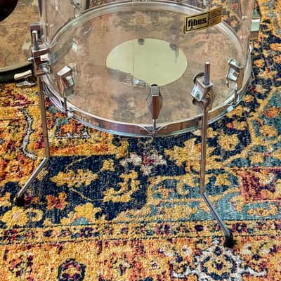 Fibes Vintage 70's 5 Piece Acrylic Drum Set Rare image 6