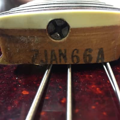Fender Jazz Bass 1966 - Sunburst Dot and Binding image 19