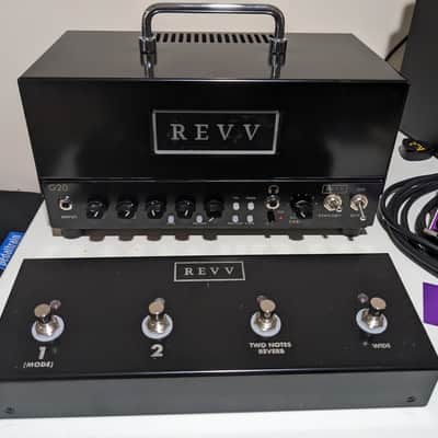 REVV G20 2-Channel 20-Watt Guitar Amp Head with Reactive Load and Virtual Cabinets 2020 - 2021 - Black image 3