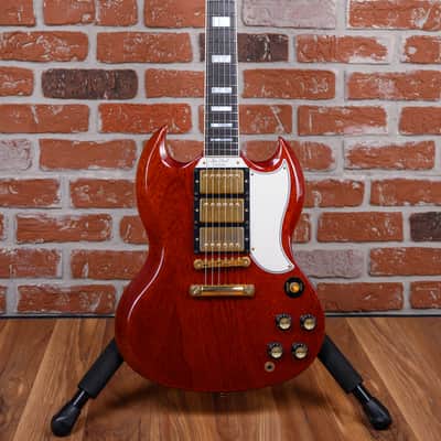 Gibson Custom Shop 1961 Les Paul/ SG Custom 3-Pickup Reissue Faded Cherry 2000 w/OHSC image 4