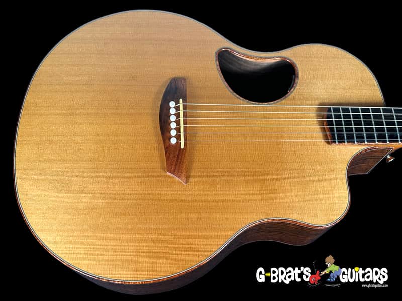 2005 McPherson MG-5.0XP Flamed Walnut Back w Cedar Top and LR Baggs ~ Natural image 1