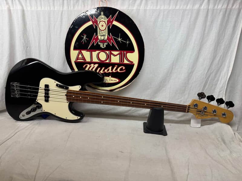 Fender American Standard Jazz Bass Fretless 4-string J-Bass 1996 - Black / Rosewood fingerboard image 1