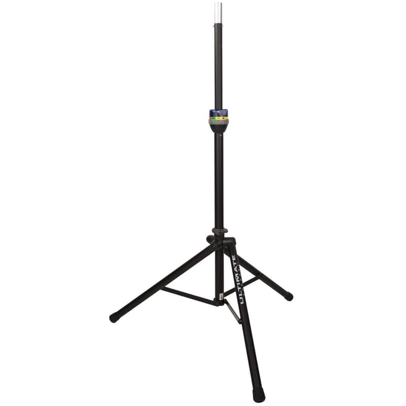 Ultimate Support TS-90B TeleLock Series Lift-assist Aluminum Speaker Stand with Integrated Speaker A image 1