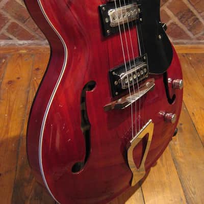 Vintage Italian Contessa HG-130 F Hole Archtop Semi acoustic Hollow Body Jazz Guitar image 4