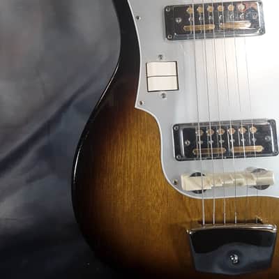 Zenon Vintage, Rare, Model ES70 Electric Guitar, Made in Japan 1965, Tobacco Burst image 6