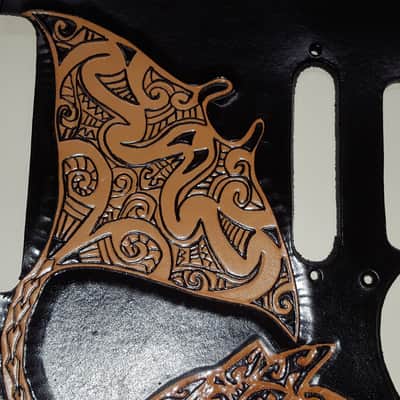 leather Pick guard Custom fitsTelecaster 2019 "this is just a sample but you design your pick guard" image 5