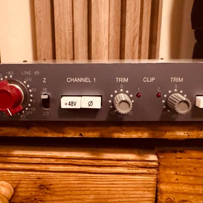 AMS Neve 1073DPD Dual Channel Mic Preamp with Digital Output 2010s - Blue image 2