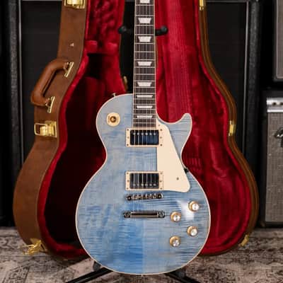 Gibson Les Paul Standard '60s Figured Top Electric Guitar - Ocean Blue with Hardshell Case image 15