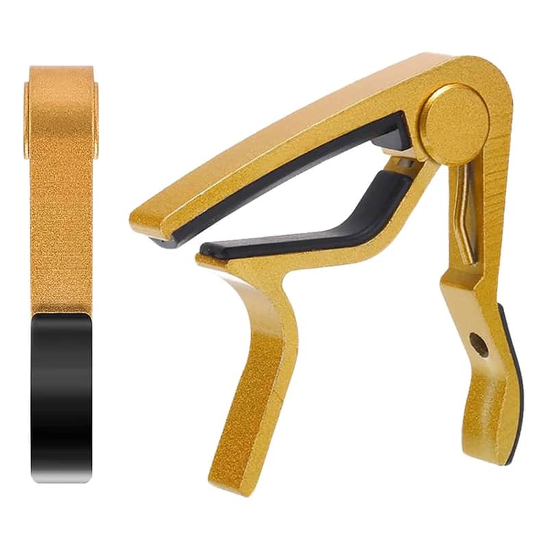 Guitar Capo Acoustic Electric Guitar 6 String Gold image 1