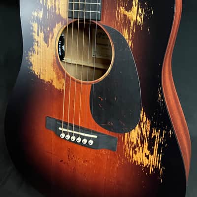 Martin D Jr. E StreetLegend Dreadnought Junior Acoustic-Electric Guitar Sunburst w/ Case image 7