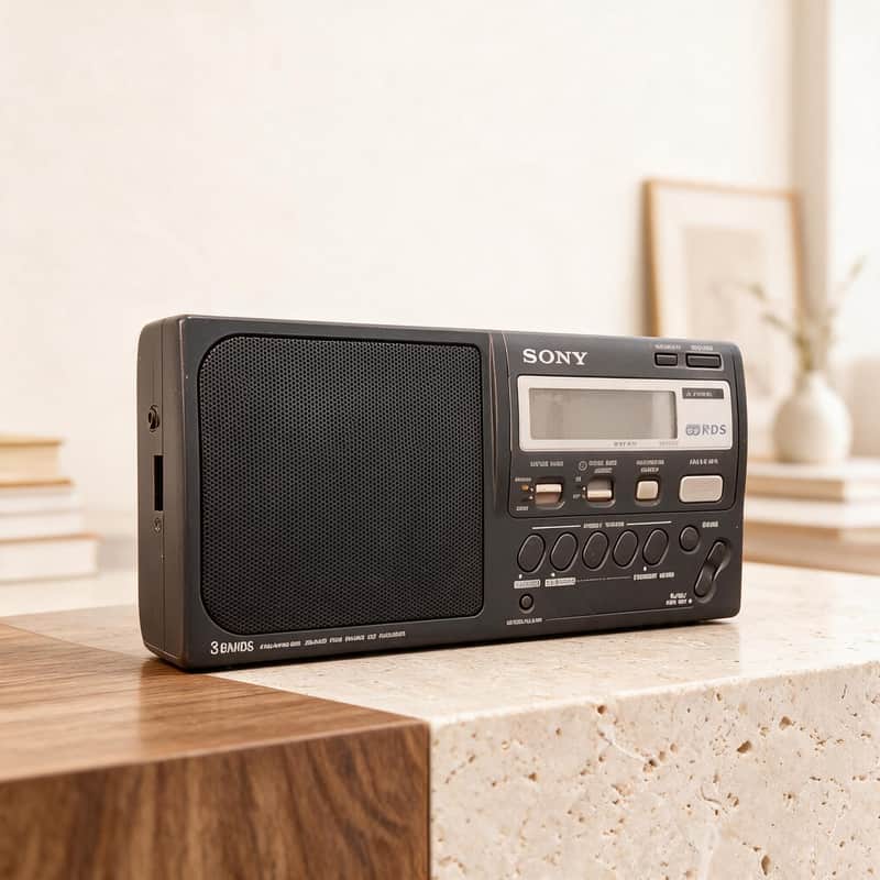 SONY ICF-M50RDS Rare Vintage Radio Receiver Working 3-Band RDS FM AM Warranty image 1