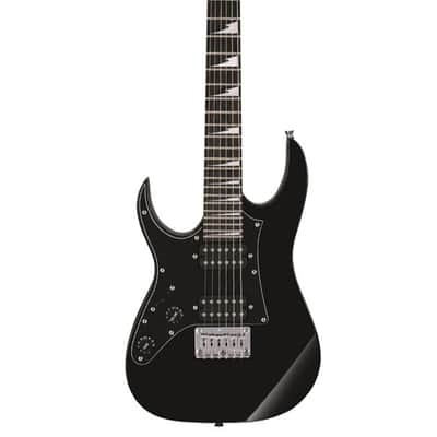 Ibanez GRGM21 Mikro Electric Guitar Left Handed - Black Night image 2